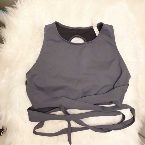 NWT Free People Aerial top sz M gray - Picture 5 of 5